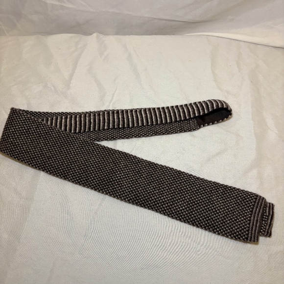 Cesare Attolini Napoli Cashmere/Wool Flat End Tie Grenadine Weave Made in Italy - Picture 1 of 8